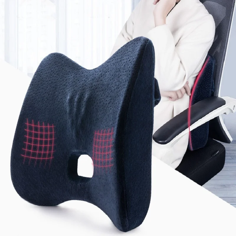 Lumbar Support Pillow Magnetic Lining Comfortable Massage Bamboo