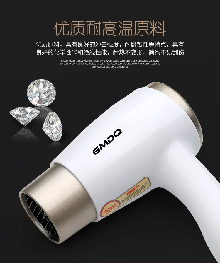 Hair Dryer Hotel Special Wall Hanging Wall Toilet Bathroom Hair Dryer Without Punching Blow Dryer Anion Foldable Handle