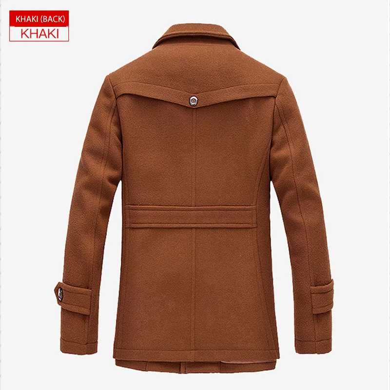 Beste Nieuwe collectie fashion heren jassen versie van wollen heren jas dubbele kraag warme wollen jas ongedwongen warme jas PP255177