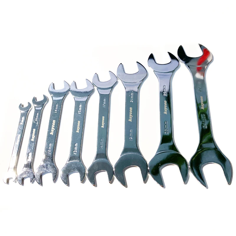 8pcs 6*724*27mm Ultrathin Open End Wrench Set 3mm Double End