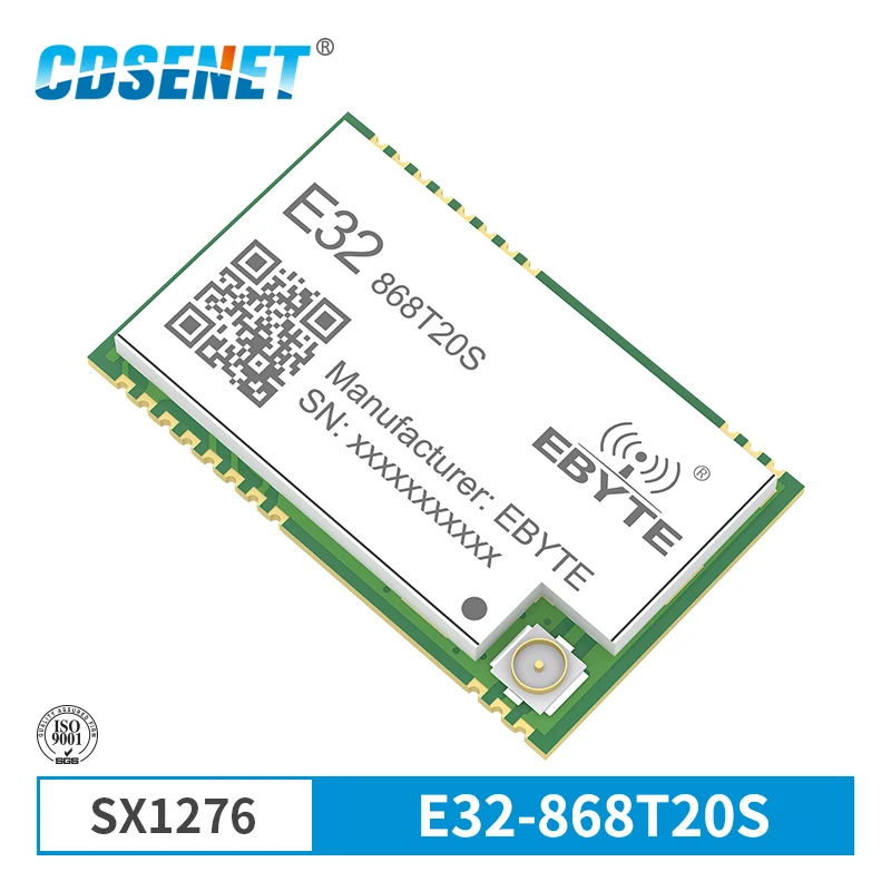 SX1276 868 МГц 100 мВт SMD беспроводной трансивер CDSENET E32-868T20S 868 МГц TTL 2000 м Дальний диапазон LoRa IPEX передатчик и приемник SX1276 868 МГц 100 мВт SMD беспроводной трансивер CDSENET E32-868T20S 868 МГц TTL 2000 м Дальний диапазон LoRa IPEX передатчик и приемник