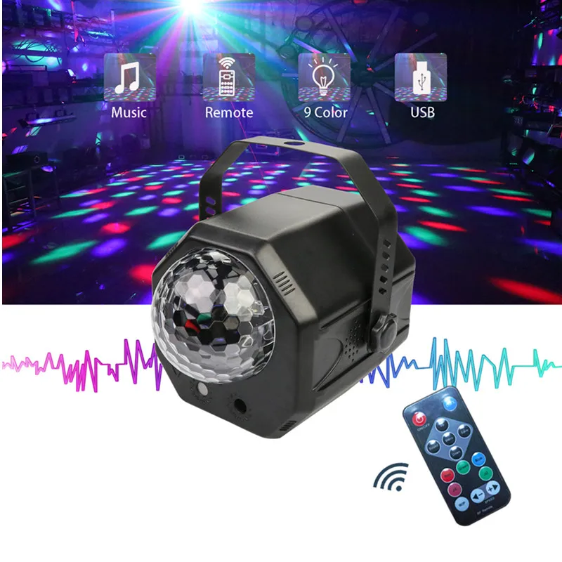 

RGB LED DJ Disco Magic Ball Water Wave Party Lights 60 Patterns Star RG Laser Projector Holiday Christmas Stage Lighting Effect