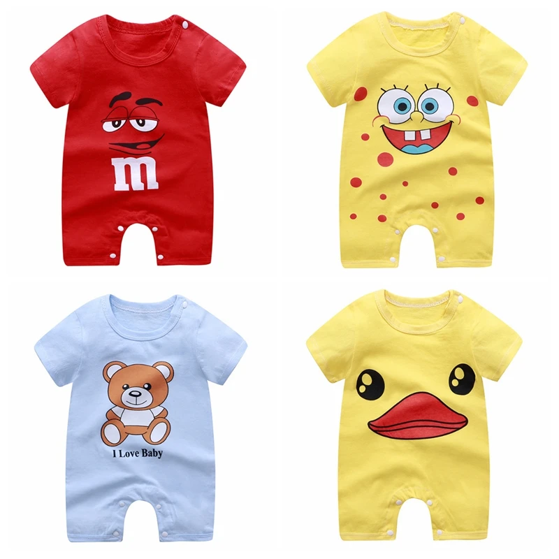 Toddler Baby Girls Boys Cartoon Romper Jumpsuit Outfit Clothes Playsuits Summer 