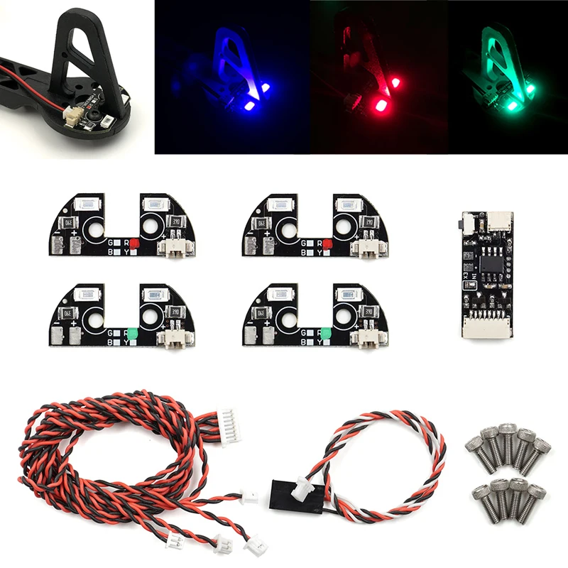 

Remote Control LED Lights Indicator Light Night Flight Board For F330 F450 F550 S500 S550 Rack Frame RC FPV Drone Quadcopter