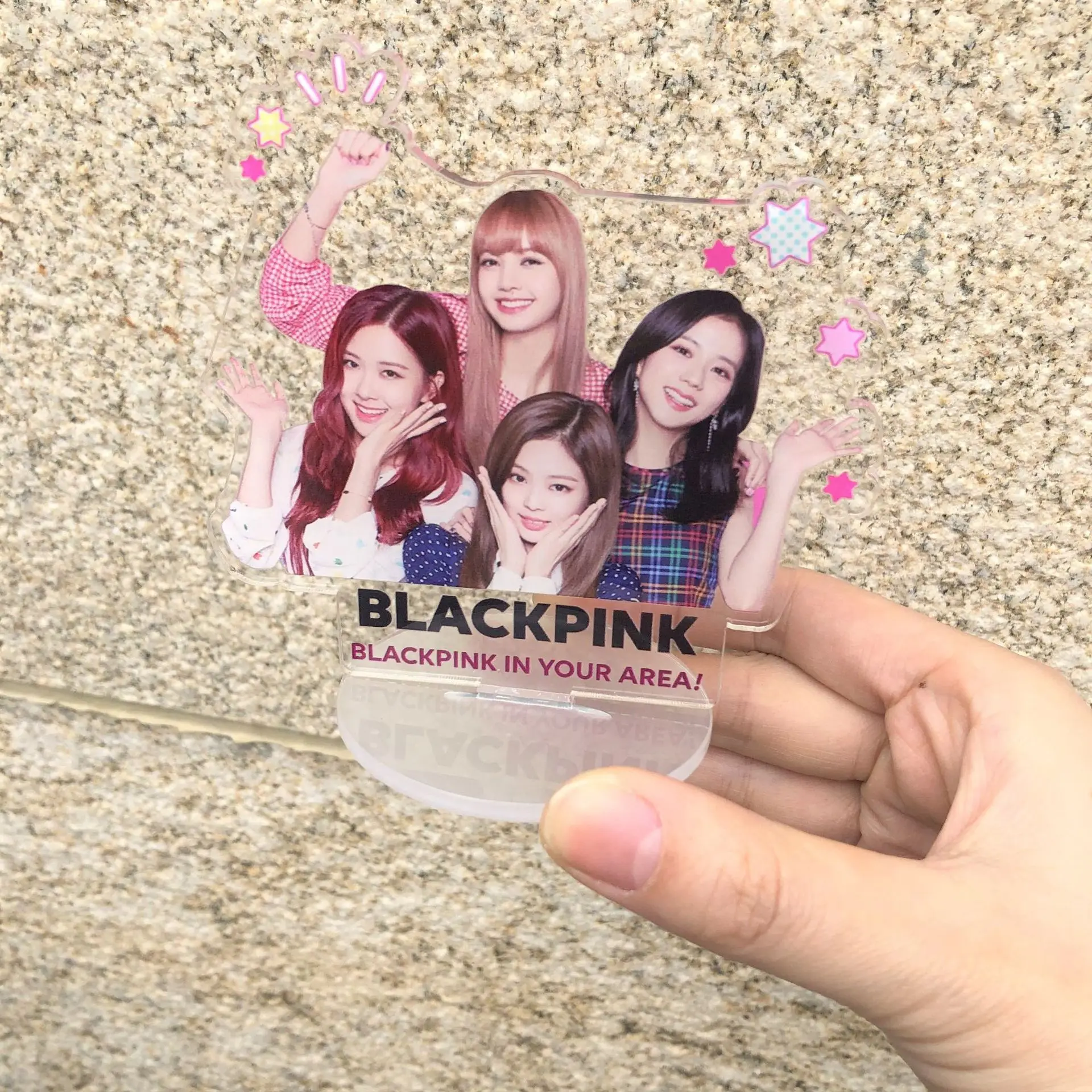 KPOP креативные черные розовые акриловые украшения картина на столе Blackpink kpop корейские принадлежности для любителей коллекции