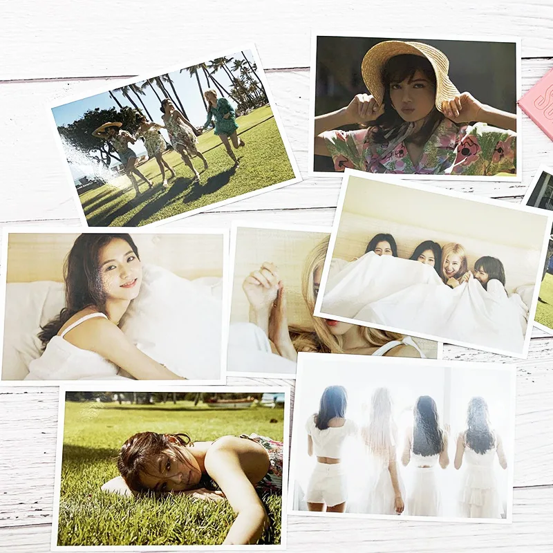 Альбом BlackPink Kill This Love BlackPink's Summer Diary на Гавайских фотографиях JISOO LISA ROSE JENNIE LOMO Post Card LJJ692