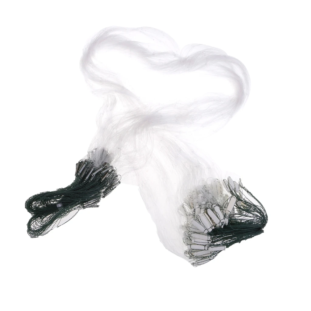 25m x 1.2m Catch Fishing Nets Hand Casting Throw Fly Fishing Network Small Mesh Gill Nets 2cm 3cm 4cm Hole Fishing Tackles