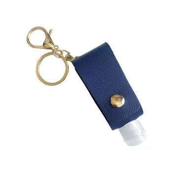 

Portable 30ml Empty Leakproof Plastic Travel Bottle For Hand Leather Sanitizer Tassels Carriers Holder Keychain with G2P4