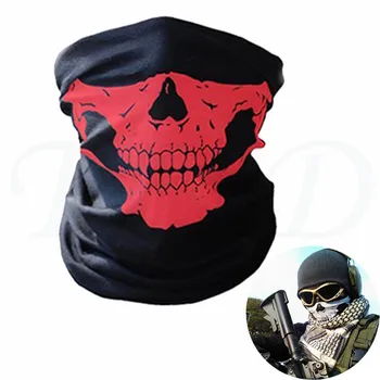 

Motorcycle Neck Warmer Face Mask Ski Skull Half Face Mask Halloween Ghost Scarf For Yamaha FZ1 FAZER FZ6R FZ8 XJ6 FZ6 MT-07 09