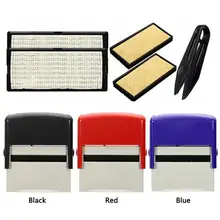 1 компл. Самописающийся комплект печатей на заказ индивидуальный резиновый штамп для бизнес Имя Адрес номер DIY Изготовление