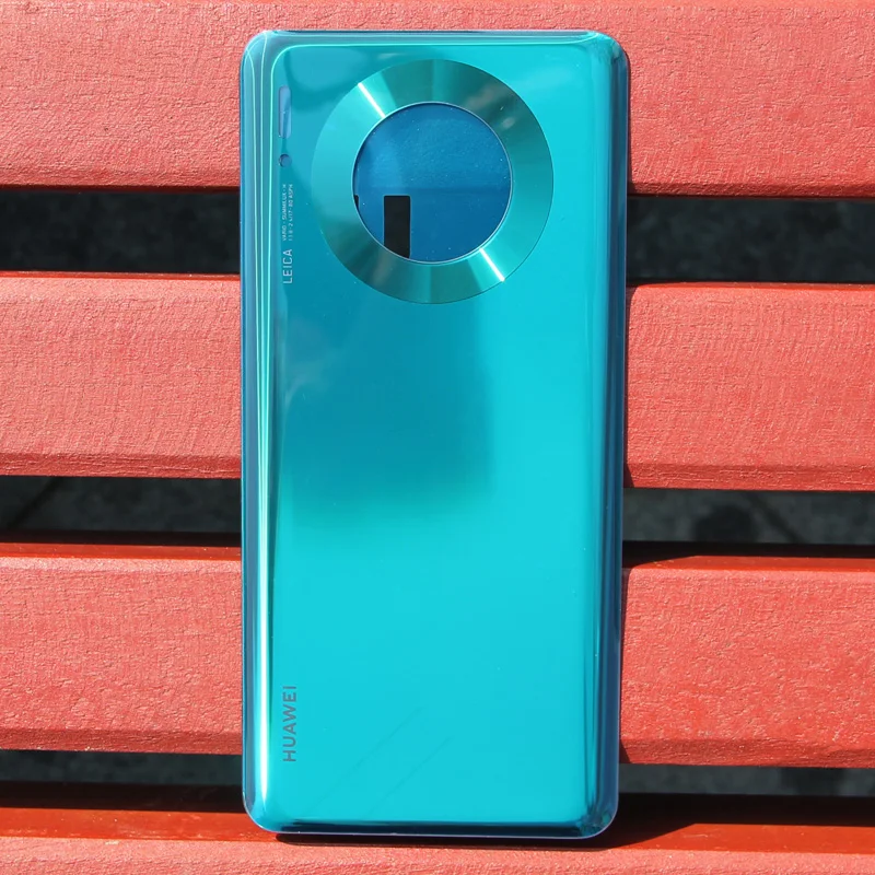 Emerald Green Чехол для huawei со стеклянной задней крышкой для huawei mate 30 Pro 5G mate 30, задняя крышка для корпуса, защитный чехол для телефона s - Цвет: Emerald Green