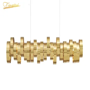 

Post-Modern Stainless Steel Metal Gold Pendant Lights Creative Restaurant Bar Pendant Lamp Indoor Decor Hanging Lamp Lighting