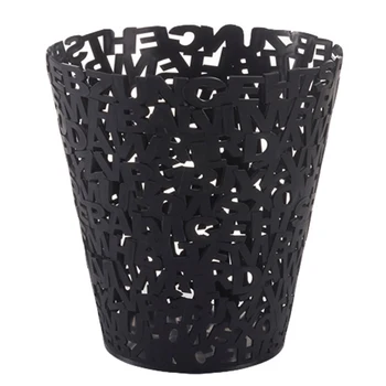 

AFBC Creative Letter Trash Can Waste Bins Household Living Room Bedroom Lidless Plastic Paper Basket Kitchen Simple Garbage Can