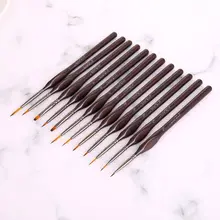 12 шт./компл. Scriptliner деталь тонкой Краски кисти набор нейлоновых волосяных Краски кисти художественные инструмент Краски ing поставки C26