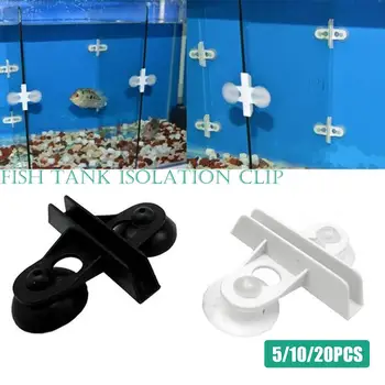 

5/10/15PCS Aquarium Fish Tank Isolation Clip Partition Plate Glass Clamp Glass Suction Cup Clamp Separation Clamp Divider Sheet