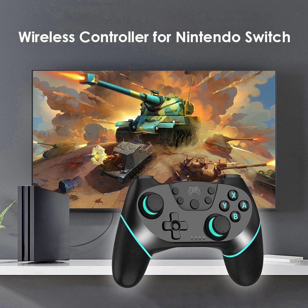 Беспроводной контроллер с двойным мотором и вибрацией для Nintendo Switch/Switch Pro Gyro Axis