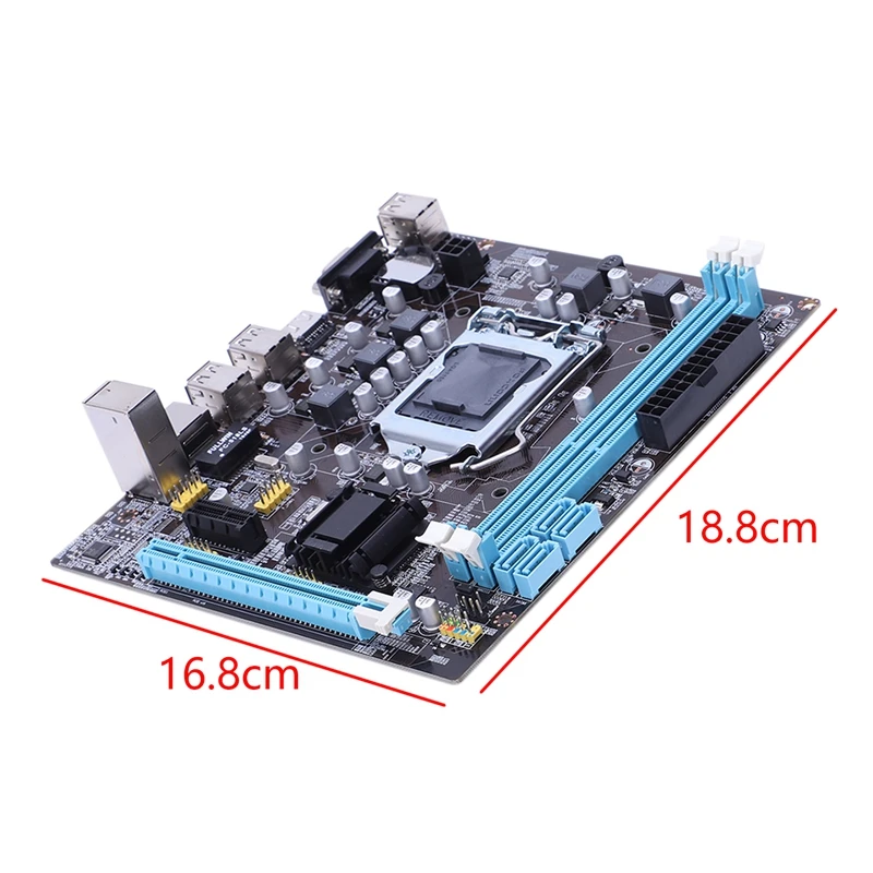 Профессиональная материнская плата H61 LGA 1155 DDR3 ram USB 2,0 плата с поддержкой Core I3 I5 I7 Quad cpu двухканальный настольный компьютер Mainbo