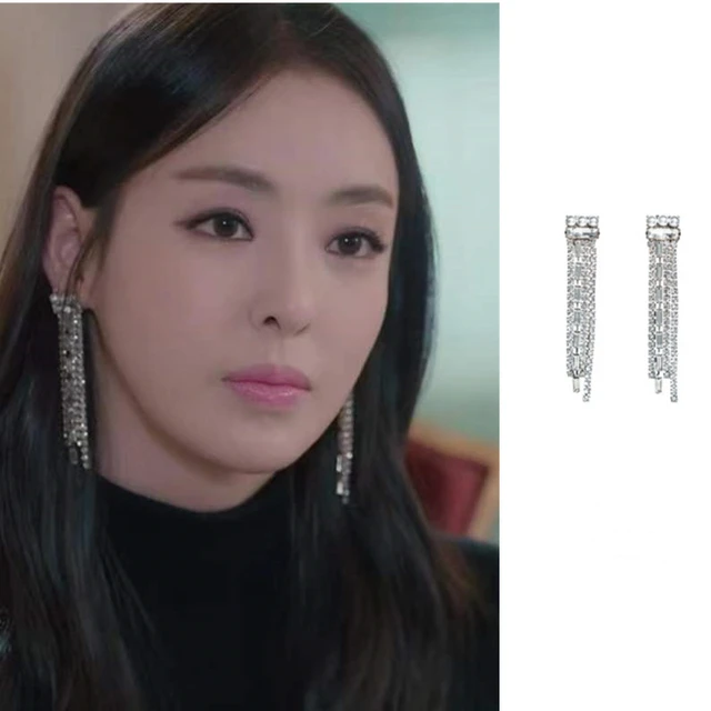 Korea Drama Fashion New Rose Flower Design Elegant Ta-hee Lee High Quality Earrings for Women Girls Gift