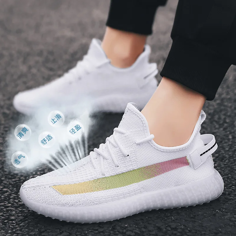 

2019 New Style MEN'S SHOES Summer Korean-style Breathable Versitile Fashion Thin Fly Netting Shoes Trend