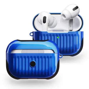 

two-in-one varnish TPU + PC earphone protective sleeve anti-fall Applicable AirpodsPro protective shell suitcase