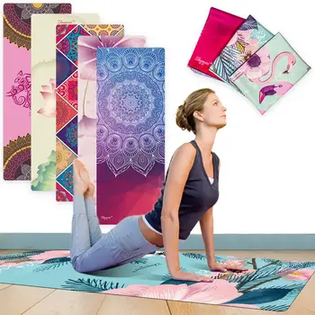

1.5 MM Lotus Pattern Suede TPE Yoga Mat Pad Non-slip Slimming Exercise Fitness Gymnastics Mat Body Building Esterilla Pilates
