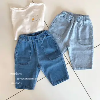 

2020 new wholesale girls boys denim shorts summer fashion kids shorts 4-9t HO887