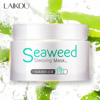 

[120g] brand laikou seaweed no wash sleeping mask nourishing repairing moisturizing the skin care smooth the skin balance water