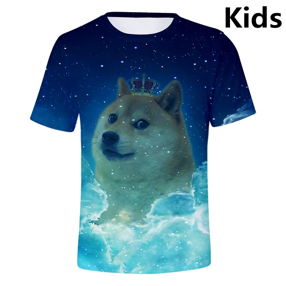Us 703 33 Off3 To 14 Years Kids T Shirt Shiba Inu Doge Dog 3d Printed T Shirt Boys Girls Kawaii Cartoon Tshirt T Shirts Children Clothes On