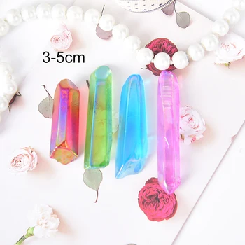 

Colorful 30-50mm Natural Rock Pink Rose Quartz Crystal Wand Point Healing Mineral Stone Geode Stones And Crystals