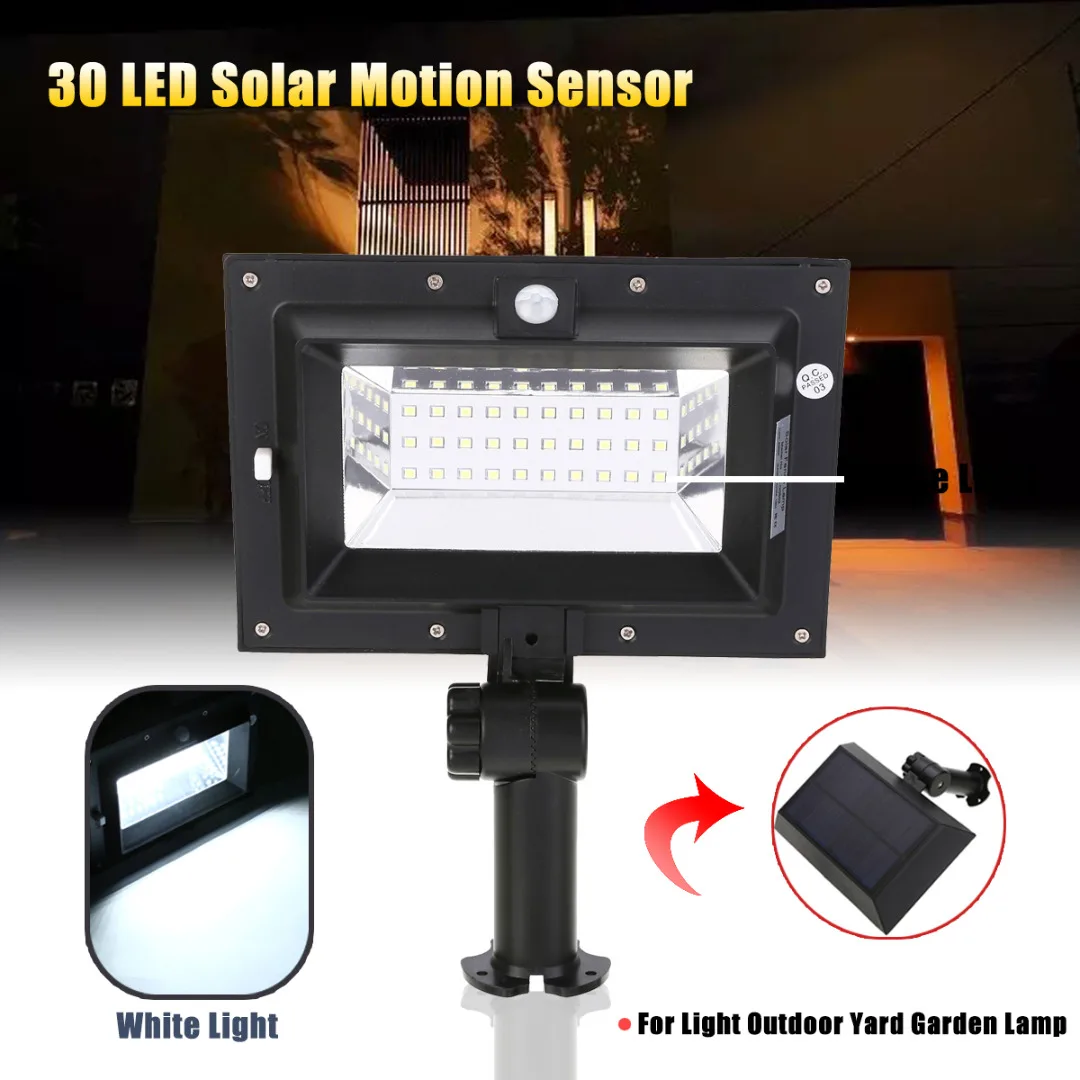 Solar Lamp 30 LED Motion Sensor Fence Waterproof Security IP65 Outdoor Street Wall Porch Lighting Solar Light