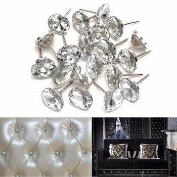 

20pcs per pack Crystal buckle soft bag Sofa nails diamond buckle Diamond buttons Background decorative buckle