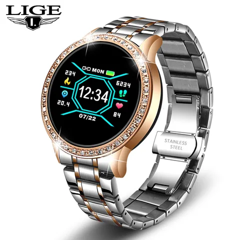 New Smart Watch Women Blood Pressure Heart Rate Monitor