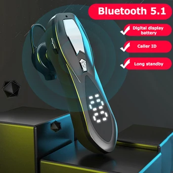 

Bluetooth 5.1 Headset Sports Earphone Long Standby Music Headphone with Smart Noise Reduction Mic Ear Hook