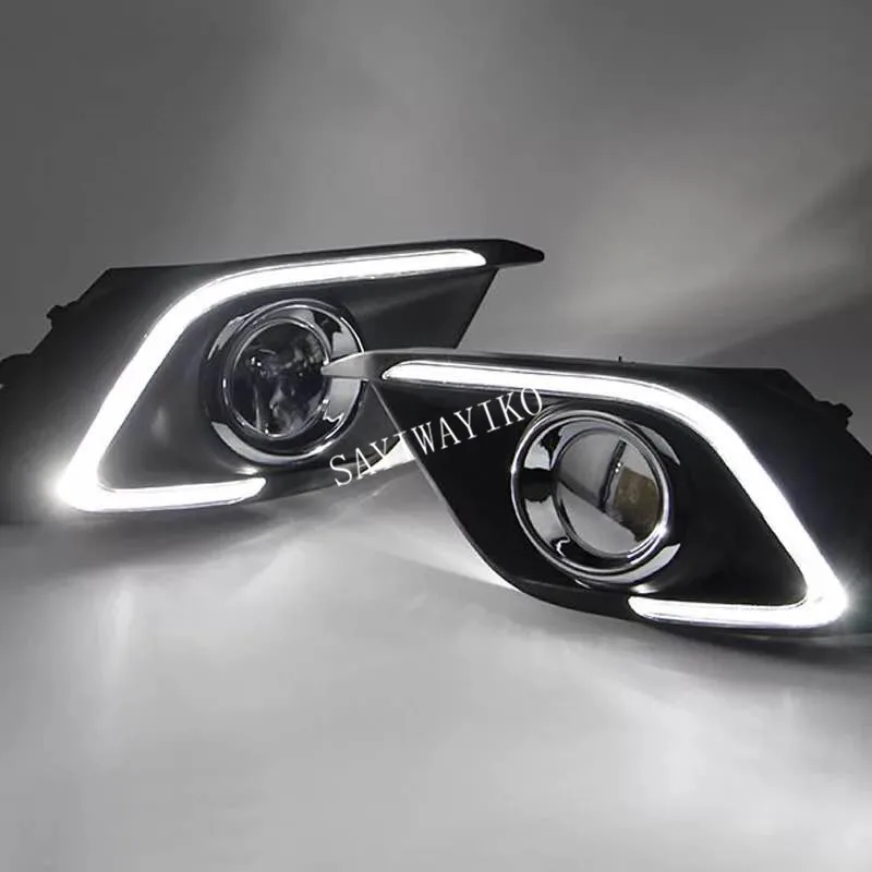 2 шт. DRL для Mazda 3 Мазда 3 Axela светодиодный DRL дневные ходовые огни с сигналом поворота противотуманный светильник