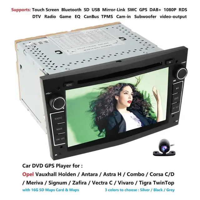 $US $105.61 2DIN DVD GPS for Vauxhall Opel Astra H G J Vectra Antara Zafira Corsa Multimedia screen car radio s