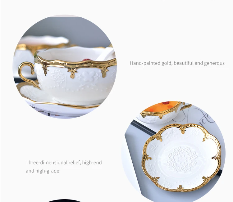 FANTERCY Tableware Creative Ceramic Bird's Nest Hotel Double Ear Soup Stewed Dessert Bowl Tray Flower Shaped Porcelain Bowls