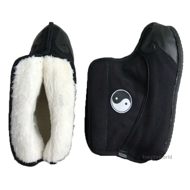 Men's Women's Winter Taoist Tai chi Boots Kung fu Martial arts Shoes Wushu Wing Chun Footwear