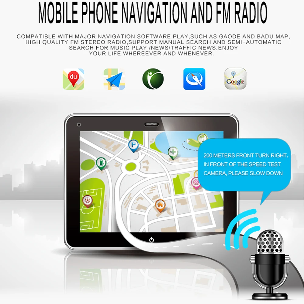 

2 Din Car Radio 7'' HD Touch Screen Bluetooth Auto Radio Multimedia MP5 Player Video Stereo Radio GPS Navigation Remote Control