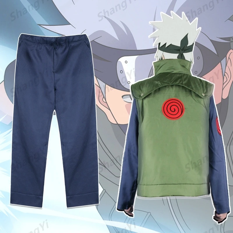 Fantasia Kakashi Hatake Naruto Cosplay Infantil Ao Adulto