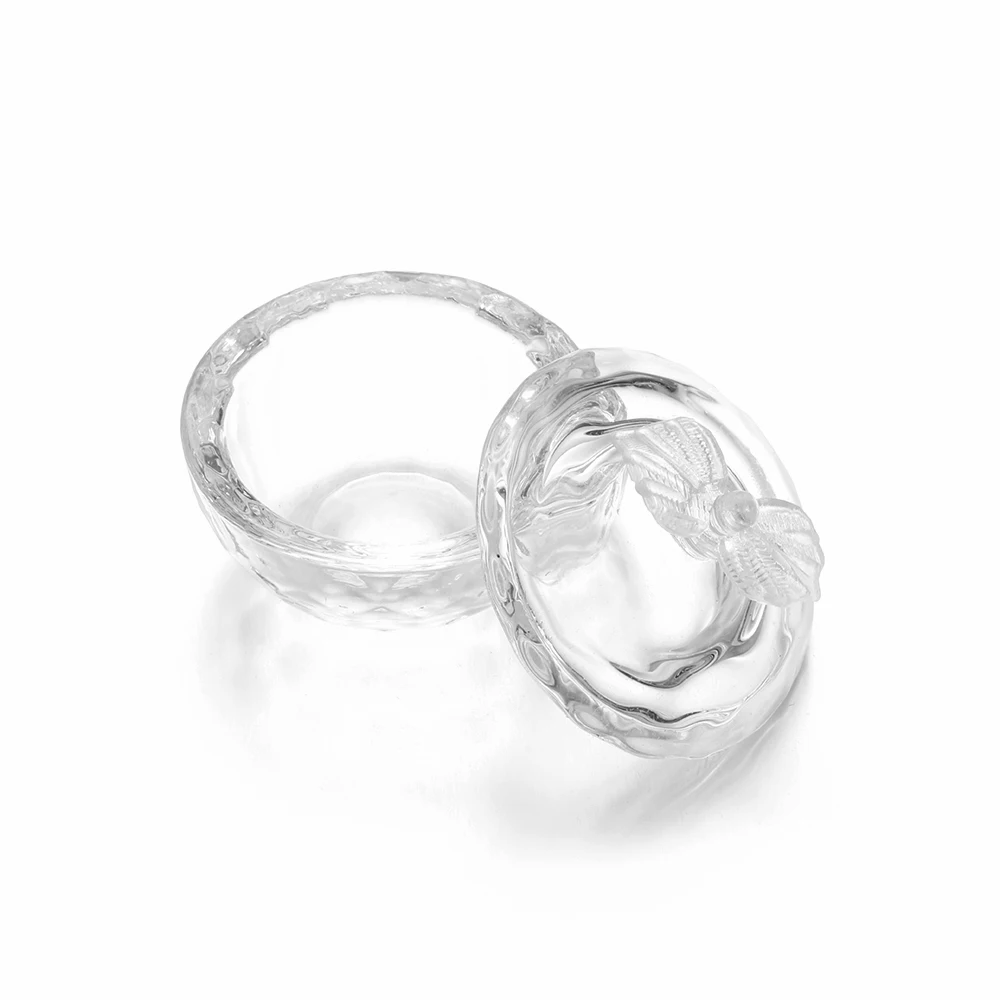 Style 4 1pc Multi-styles Acrylic Powder Liquid Crystal Glass Dappen Dish Lid Bowl Cup Holder Manicure Equipment Nail Tools For Nail Art - Цвет: Style 4