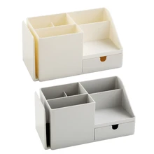 Boîte de rangement de bureau multifonctionnelle, support de papeterie de maquillage