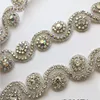 Wedding dress decoration ab rhinestone strip accessories bridal belt girdle lace trim hotfix chain ► Photo 3/5