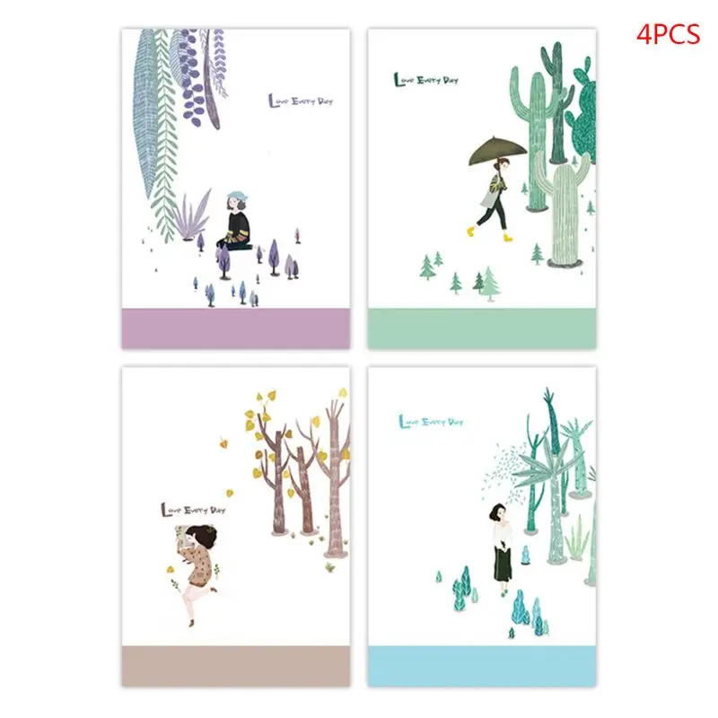 A 4 шт./компл. A5 утолщенная записная книжка-органайзер блокнот спиральный журнал дневная школа планирования офисные принадлежности - Цвет: A