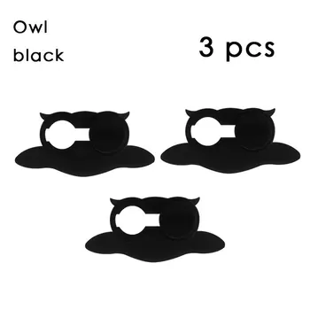 

3 In 1 Owl Shape WebCam Cover Shutter Magnet Slider Plastic Camera Cover For Web Laptop for PC Tablet Privacy
