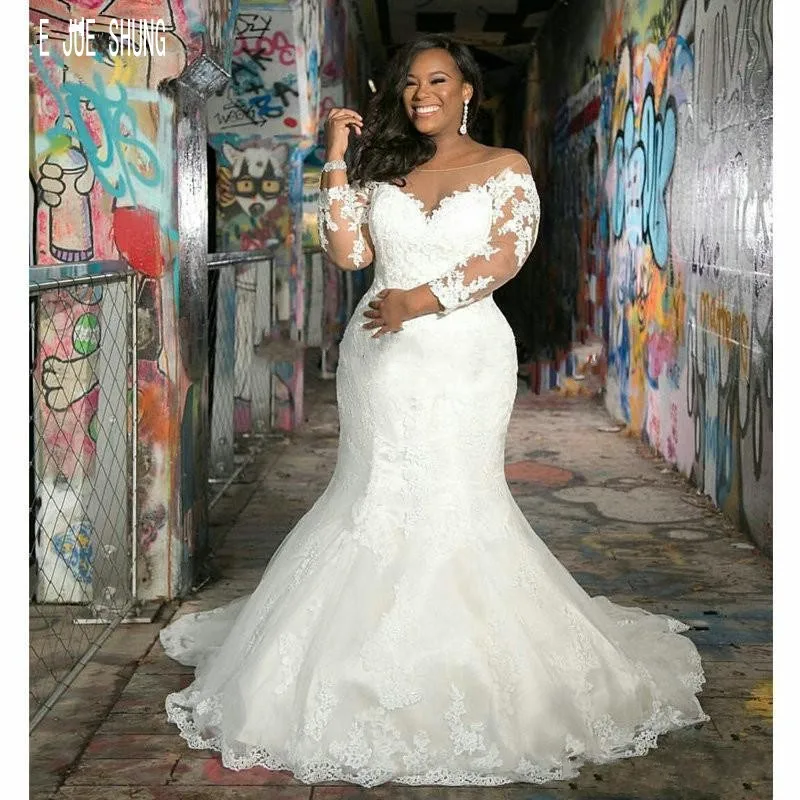 Stunning Plus Size Bridal Gowns for Every Curvy Bride: A Real Review of the  African Mermaid