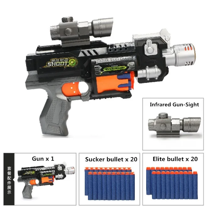 M4 Электрический взрыв мягкий пуля пистолет костюм для Nerf пули игрушка винтовка пистолет Дартс бластер детский лучший подарок игрушечный пистолет - Цвет: Розовый