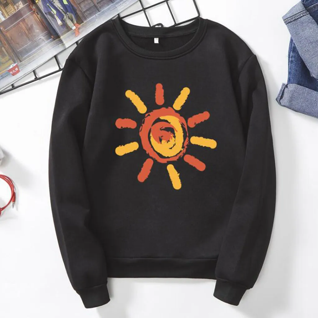 Hoodies Women Autumn 2019 Print Long Sleeve Hooded Harajuku Streetwear Hoodie Hoodies And Sweatshirts Women Pullovers Clothes