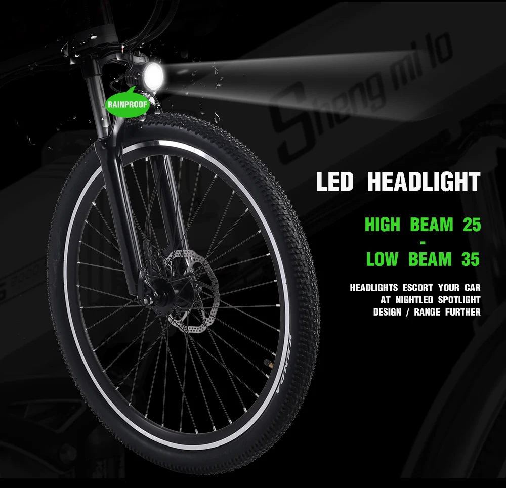 Электрический велосипед 21 скорость 10ah 48 В, 500 Вт встроенный литиевый аккумулятор, ebike электрический велосипед 2" Электрический внедорожный колпачок бустер bicy