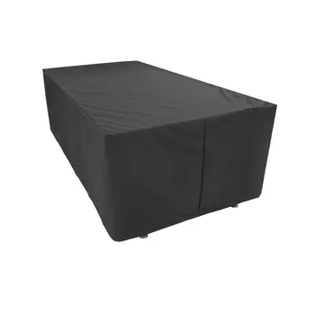 

Black 210D Woven Polyester(Oxford) Garden Rectangular Outdoor Furniture Cover Shelter Waterproof For Patio Table Chair Rain