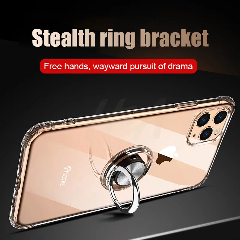Силиконовый чехол H& A с кольцом-держателем для телефона для iPhone X, XR, XS, Max, 11 Pro, Max, защитный чехол s, для iPhone 11, Pro, Max, Capa